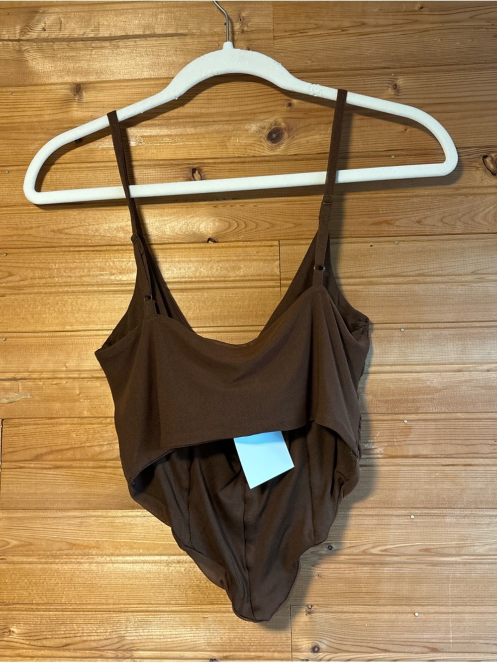 New Brown Corset Style Tank Top - Picture 10 of 14
